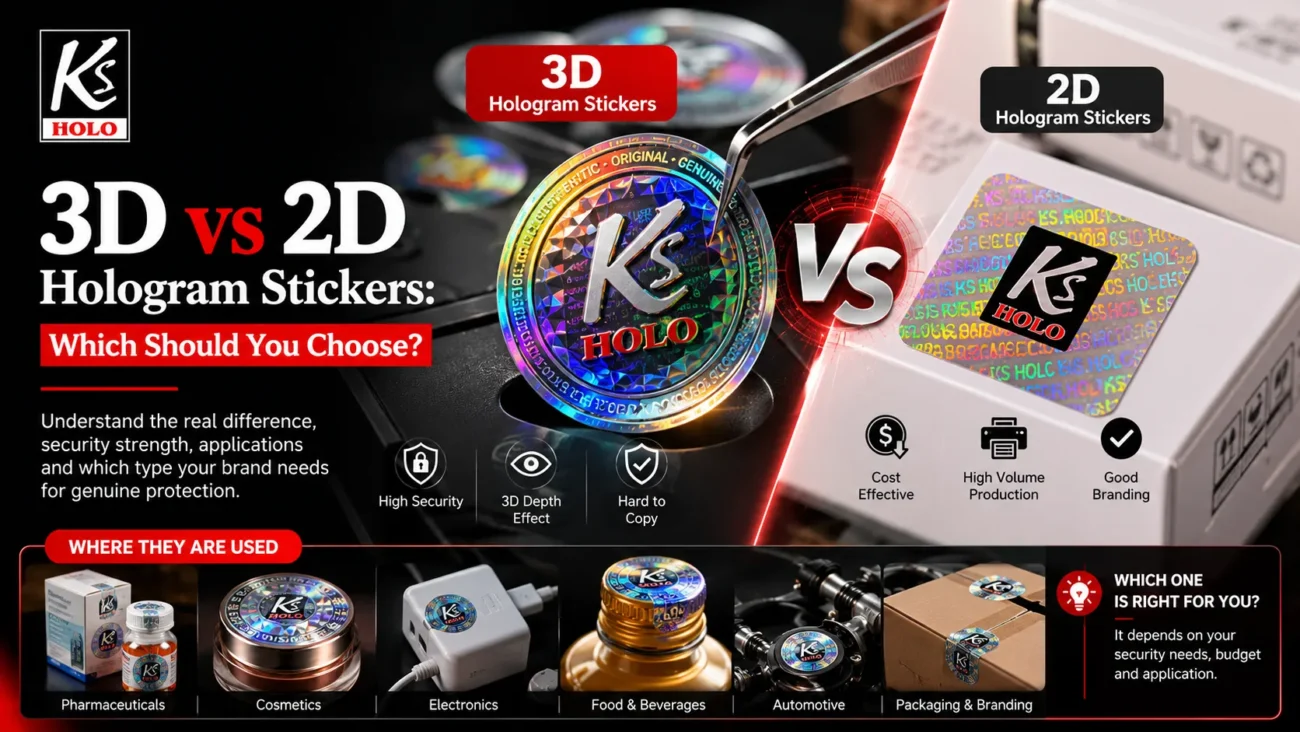 3D hologram stickers