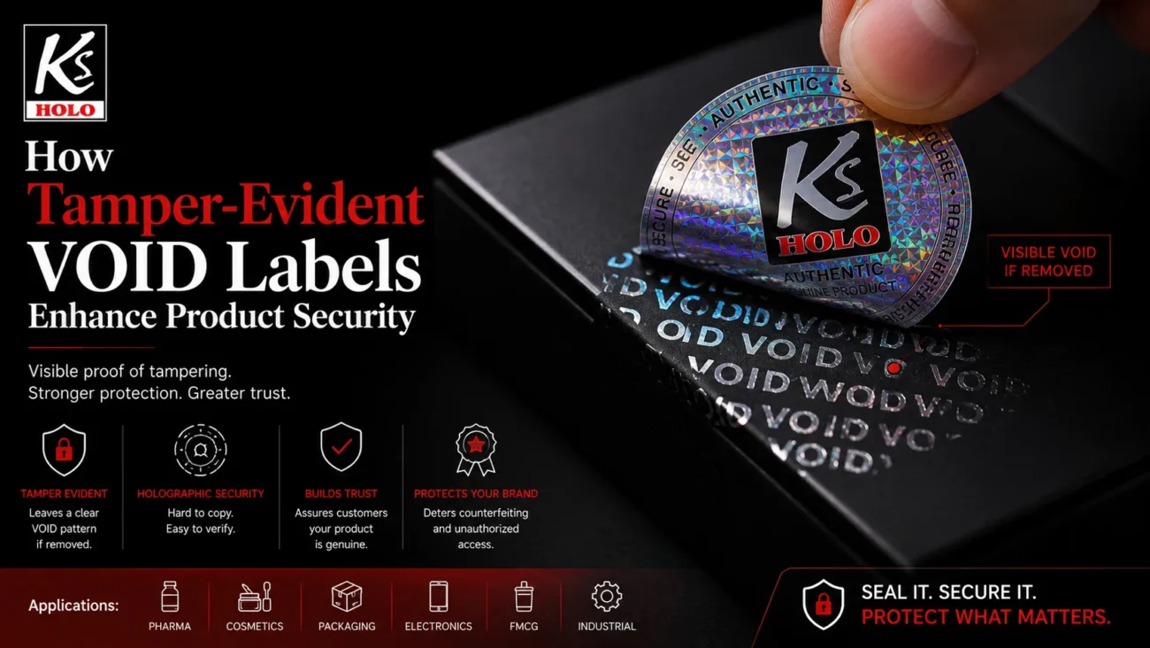 VOID hologram labels