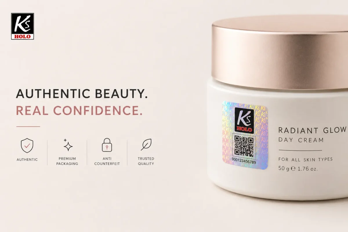 hologram labels cosmetics